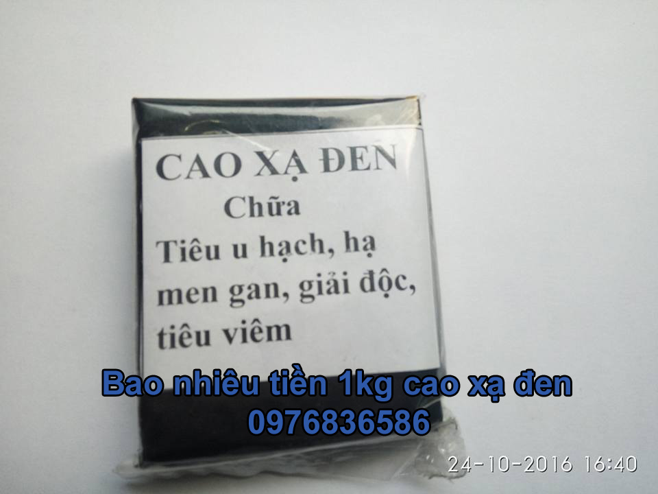 Bao nhiêu tiền 1kg cao xạ đen